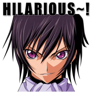 😈 HILARIOUS~! Animé, Manga, Hilarant, Drôle, Expression whatsapp sticker