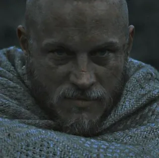 ⚔ Ragnar Lothbrok Vikings Викинг, Рагнар, Рагнар Лодброк, Сериал, Исторический, Борода, Трэвис Фиммел whatsapp sticker