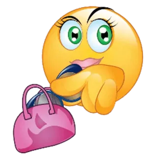 😰 Emoji, Geldbörse, Shopping, Kosmetik, Make-up telegram sticker