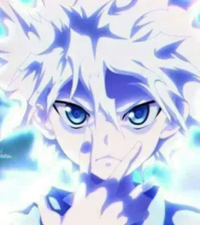 ⚡️ Killua Zoldyck Hunter x Hunter Killua, Zoldyck, Hunter x Hunter, Anime, Manga, Beleidigung, Charakter telegram sticker