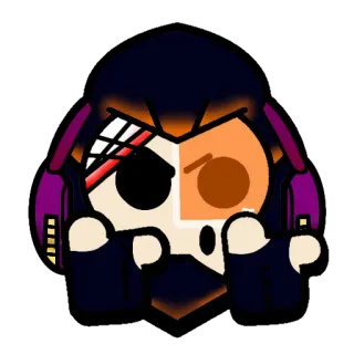 🔫 cartoon, character, sticker, illustration telegram sticker