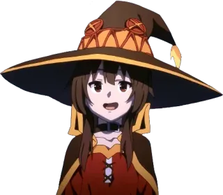 😌 Megumin Konosuba Anime, Megumin, Magicien, Konosuba, Mignon, Magie d'explosion whatsapp sticker