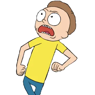 😠 Morty Rick and Morty Morty Smith, Rick and Morty, Cartone animato, Animazione, Adult Swim whatsapp sticker