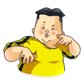 🥊 cartoon, character, funny, person, illustration, sticker telegram sticker