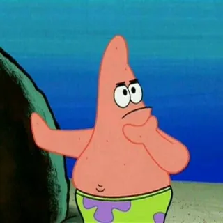 🧽 Patrick Star SpongeBob SquarePants patrick estrela, spongebob, desenho animado, pensando, personagem telegram sticker