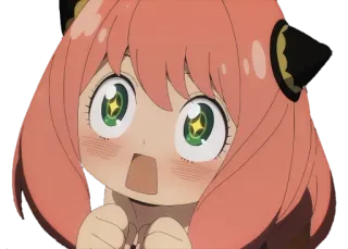 😍 Anya Anya Forger, Anime, Spy x Family, Desenho animado, Bonito, Garota telegram sticker