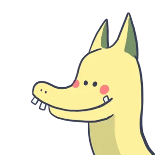 🙂 hoạt hình, chó, nhân vật, động vật, nhãn dán telegram sticker