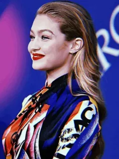 🍸 Gigi Hadid gigi hadid, mannequin, célébrité, femme, personne, mode telegram sticker