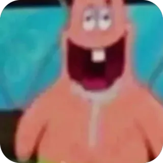 🫥 Patrick Star SpongeBob SquarePants Patrick Star, SpongeBob SquarePants, meme, funny, cartoon, reaction telegram sticker
