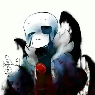 🌸 Killer Sans undertale, sans, killer, squelette, horreur telegram sticker