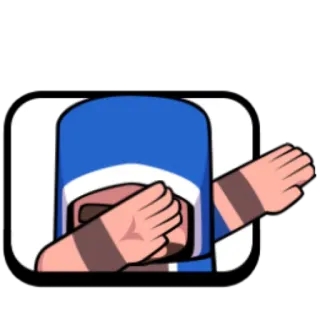 🙅‍♂️ dab, wizard, blue, clash royale, emote telegram sticker