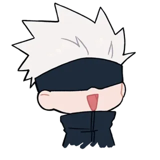 😄 Gojo Satoru Jujutsu Kaisen Anime, Sticker, Gojo, Satoru, Jujutsu Kaisen telegram sticker