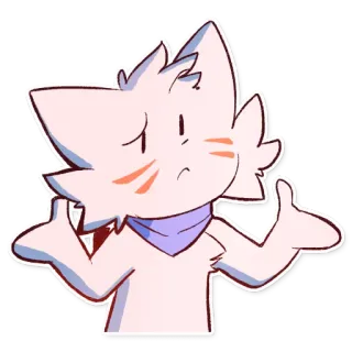 🤷‍♀️ cartoon, furry, character, cat, thumbs up, illustration telegram sticker
