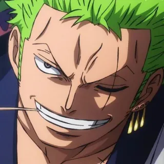 💚 Zoro One Piece anime, one piece, zoro, roronoa zoro, swordsman telegram sticker