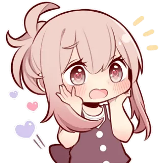 😱 Anime, Kawaii, Carino, Ragazza, Cartone animato, Manga, Sticker telegram sticker