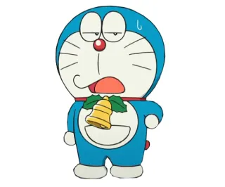 🤠 Doraemon doraemon, anime, dessin animé, personnage, mignon, cloche, ennuyé whatsapp sticker