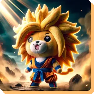 👩 Goku Dragon Ball goku, dragon ball, anime, manga, super saiyan, pluszak, kawaii, kreskówka whatsapp sticker