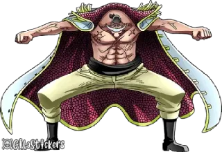 🤗 Whitebeard One Piece อนิเมะ, หนวดขาว, วันพีซ, โจรสลัด, แข็งแกร่ง, ตัวละคร telegram sticker