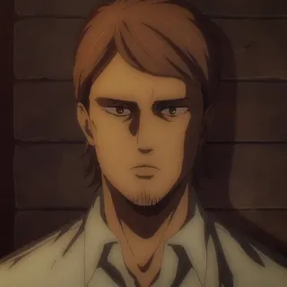 ⚔️ Zeke Yeager Attack on Titan anime, personagem, retrato, zeke yeager telegram sticker