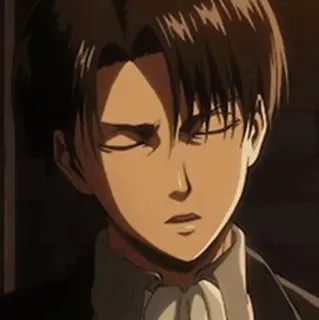 😏 Levi Ackerman Attack on Titan Anime, Personaje, Levi, Ataque a los Titanes, Fanart telegram sticker