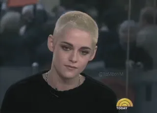 🥲 Kristen Stewart @TomBoyM celebrity, person, actress, blonde, hairstyle telegram sticker