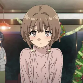 🪜 Kaede Azusagawa Rascal Does Not Dream of Bunny Girl Senpai Anime, Gadis, Lucu, Kaede Azusagawa, Rascal Does Not Dream of Bunny Girl Senpai whatsapp sticker