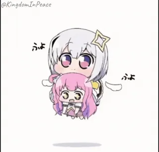 😃 ふよ anime, chibi, cute, kawaii telegram sticker