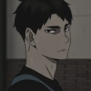 🌟 Atsumu Miya Haikyuu!! อนิเมะ, ไฮคิว, อัตสึมุ มิยะ, การ์ตูน, ภาพเหมือน, ตัวละคร telegram sticker