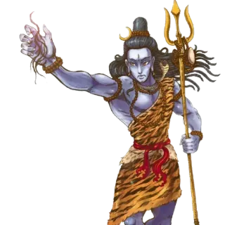 ✨ Shiva Hinduism, god, Indian culture, trident, deity telegram sticker