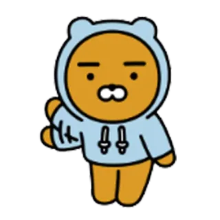 😃 Ryan персонаж, животное, мультфильм, райан, медведь, милый whatsapp sticker