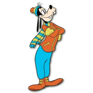 ⛄ Goofy cartoni animati, Disney, personaggio, Goofy telegram sticker