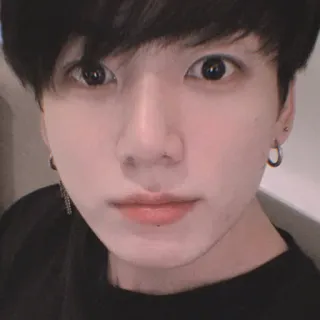 🐰 人, 肖像, 脸, 男性, kpop telegram sticker