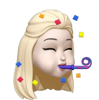 🚹 パーティー, お祝い, 紙吹雪, Bitmoji, 楽しい, 喜び whatsapp sticker
