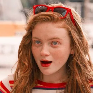 💓 Sadie Sink 세이디 싱크, 빨간 머리, 인물 사진, 배우 telegram sticker