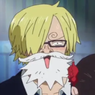 🏴‍☠️ Sanji One Piece Аниме, Ван Пис, Санджи, Смешные, Персонаж, Мультфильм telegram sticker