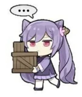 😶 ... sticker, cartoon, figur, süß, anime whatsapp sticker