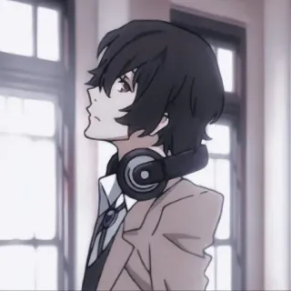 🏹 Osamu Dazai Bungou Stray Dogs Anime, Dazai, Osamu Dazai, Bungou Stray Dogs, Charakter telegram sticker