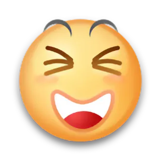 😝 emoji, smiley, laughing, happy, face telegram sticker