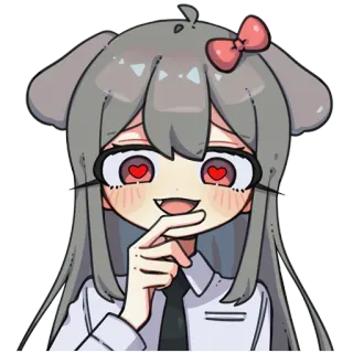 🎀 Gadis anime, Kartun, Mata hati, Lucu, Kawaii, Manga whatsapp sticker