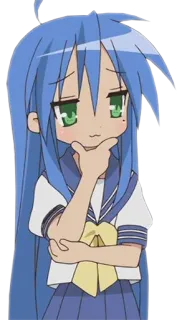 😏 Konata Izumi Lucky Star Anime, Chica, Linda, Konata Izumi, Lucky Star whatsapp sticker