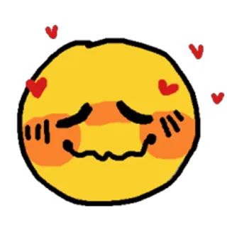 🥰 Emoji, Lindo, Amor, Rubor, Corazones telegram sticker
