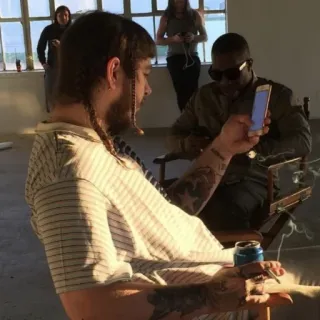 📀 Post Malone beroemdheid, muzikant, artiest, zanger, tattoo, Post Malone telegram sticker