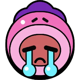 😭 Emoji, Triste, Llorando, Lágrima, Emoción, Cara, Rosa, Molesto whatsapp sticker