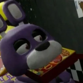 🧐 Bonnie Five Nights at Freddy's fnaf, animatronique, Bonnie le Lapin, pizza, jeu vidéo telegram sticker