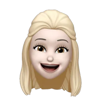 🚹 絵文字, アバター, ブロンド, 女性, 人 whatsapp sticker