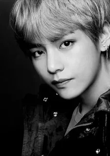 🌚 V K-Pop, Idol, Sänger, BTS, V, Kim Taehyung, Koreanisch, Promi telegram sticker