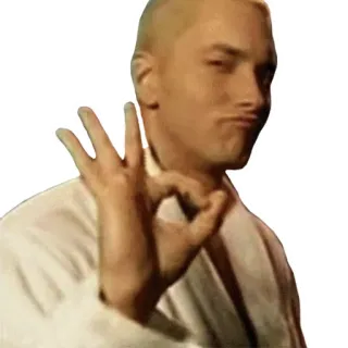 👌 Eminem rapper, ok, gesture, eminem telegram sticker