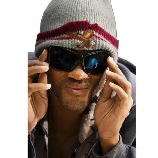 😎 Will Smith mann, sonnenbrille, hut, promi, person telegram sticker
