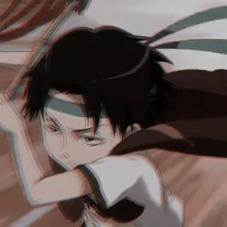 ☕ Levi Ackerman Attack on Titan anime, Attack on Titan, Levi Ackerman, manga, military, soldier, character telegram sticker