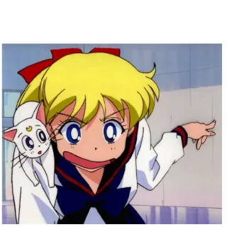 😤 Sailor Venus Sailor Moon Anime, Manga, Sailor Venus, Sailor Moon, Mignon, Dessin animé whatsapp sticker